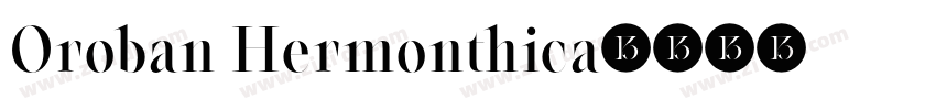 Oroban Hermonthica字体转换